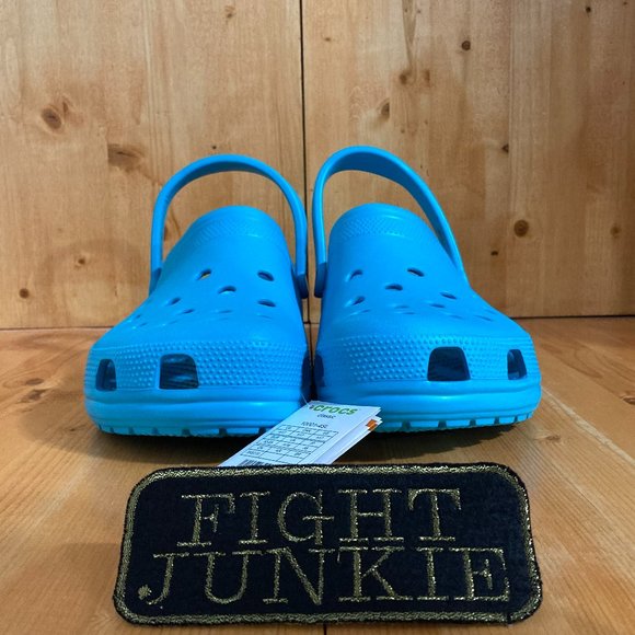 NEW! Crocs CLASSIC Men Size 17 Retired Digital Aqua Color Clogs Shoes Sneakers - Picture 2 of 11